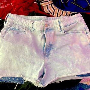 Old Navy high rise  shorts light blue Large juniors